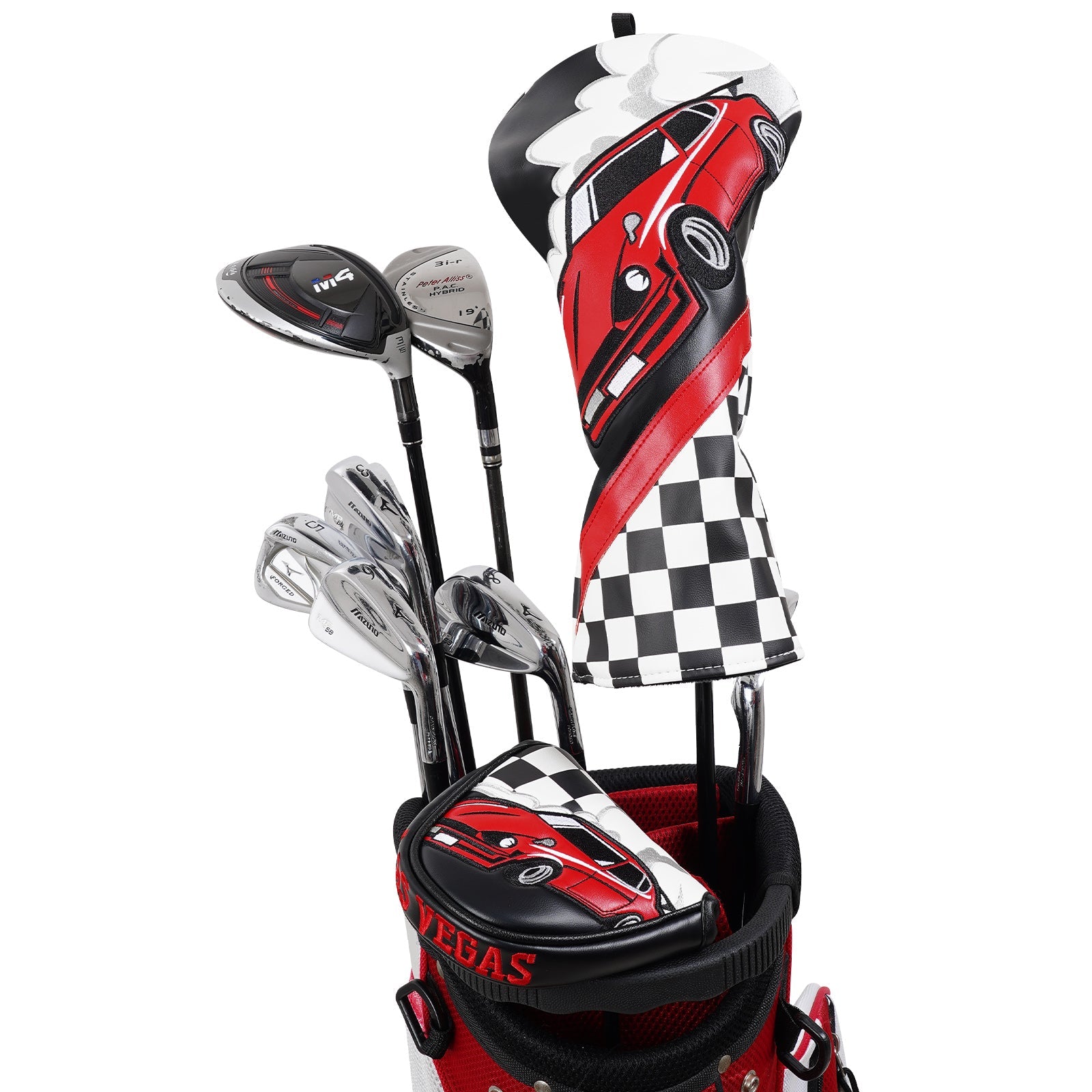 Black Red Super Running Patch Wooden Head Cover