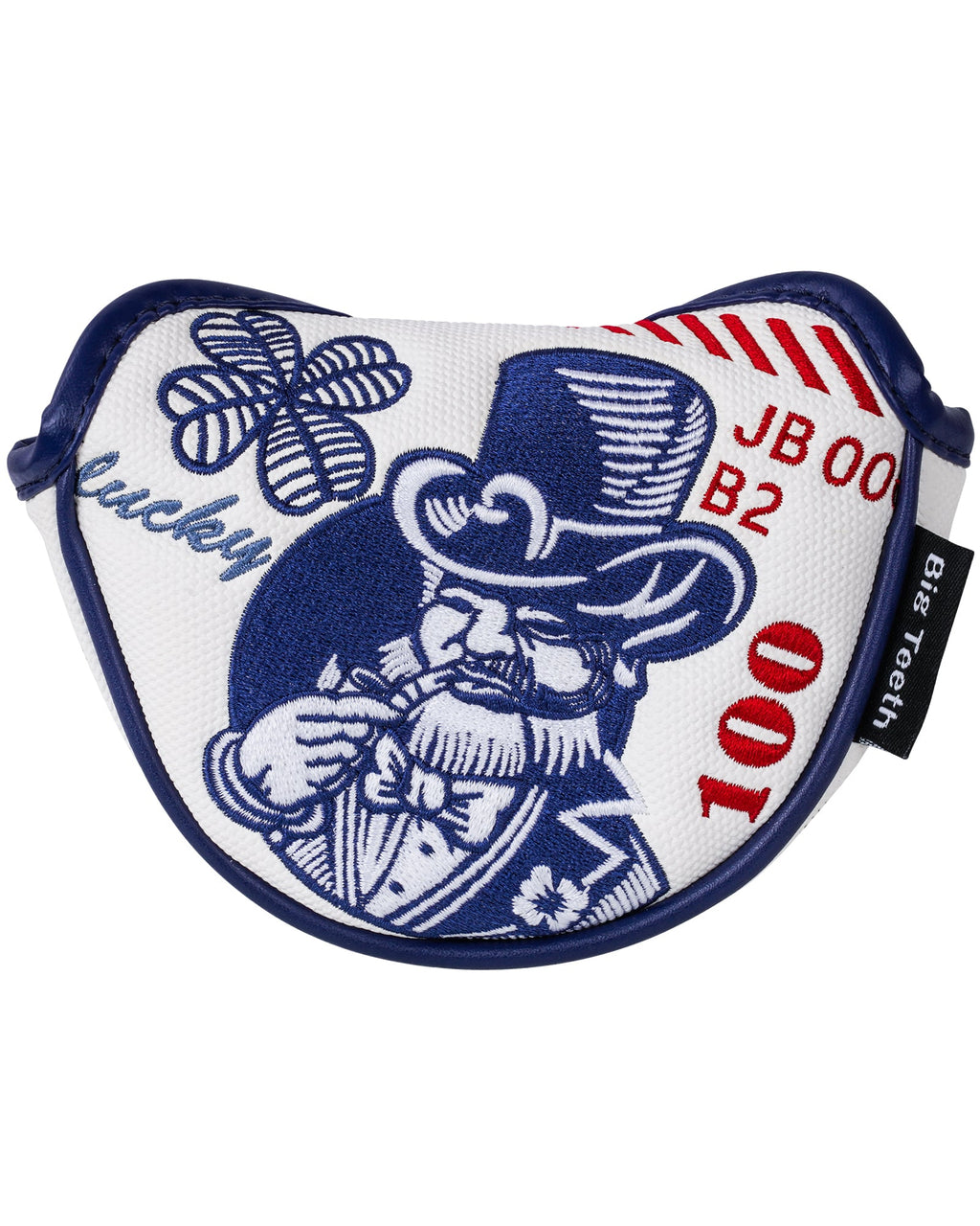 White Lucky Coin Golf Headcover Set