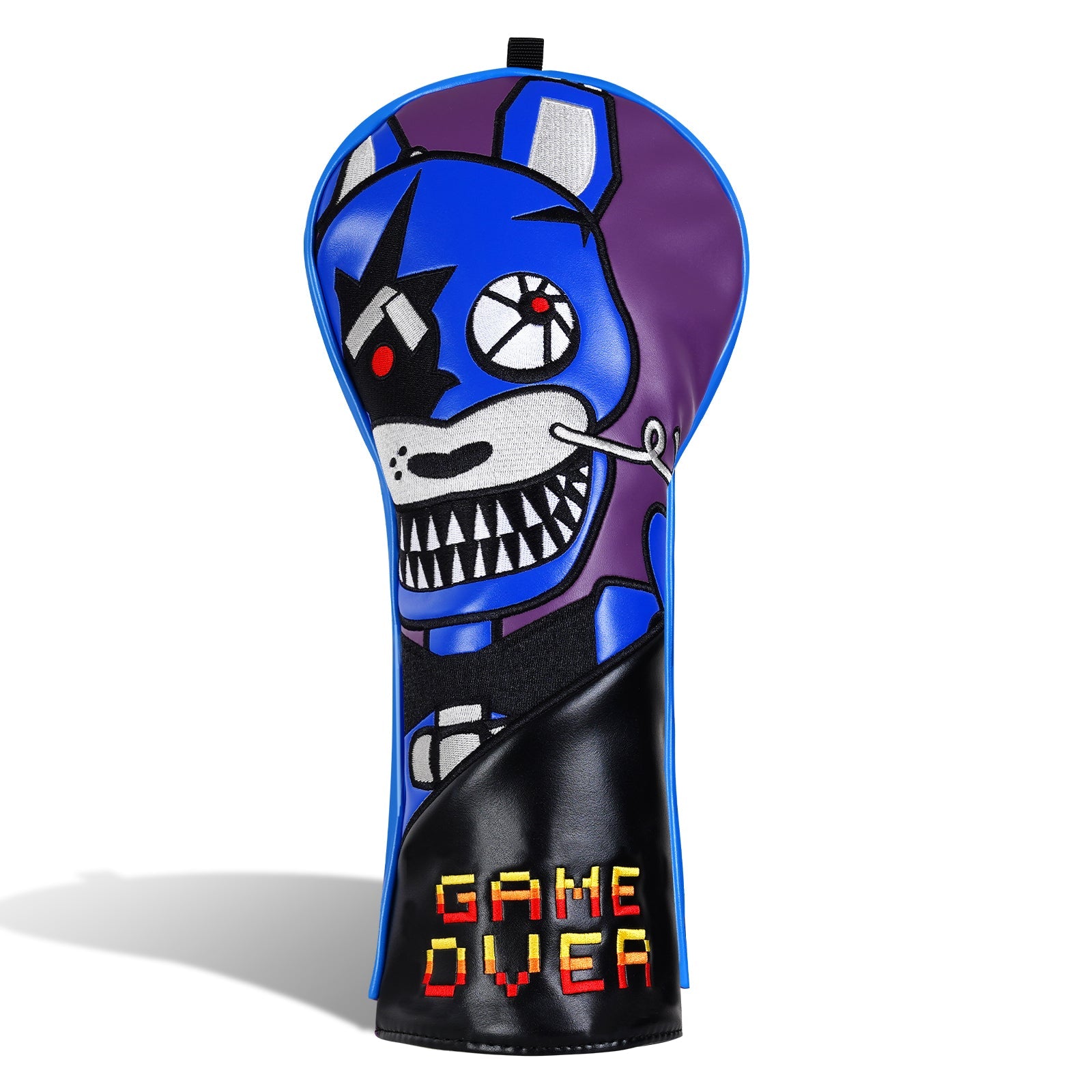 Purple PU Blue Rabbit Embroidery Driver Fairway Hybrid Head Cover