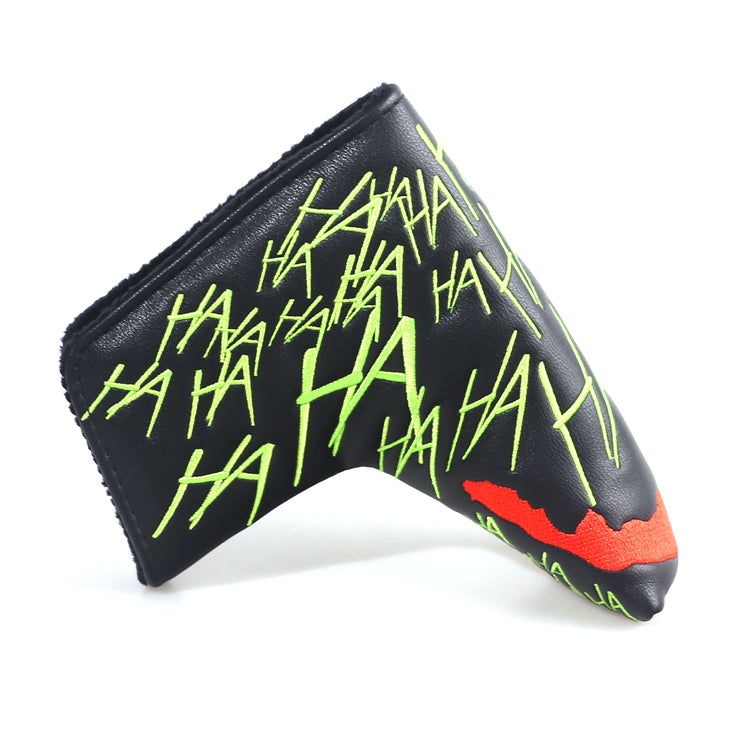 Black Green Smiley Magnet Blade Putter Cover