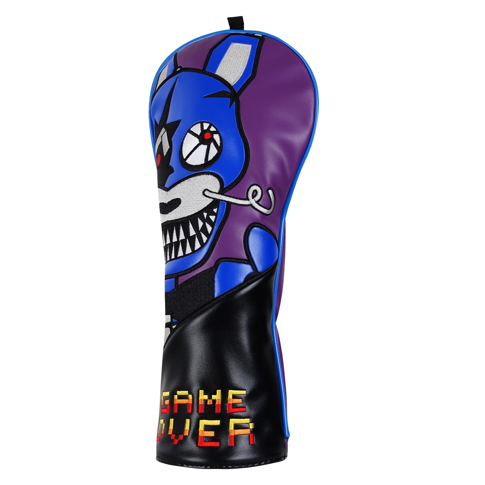 Purple PU Blue Rabbit Embroidery Driver Fairway Hybrid Head Cover