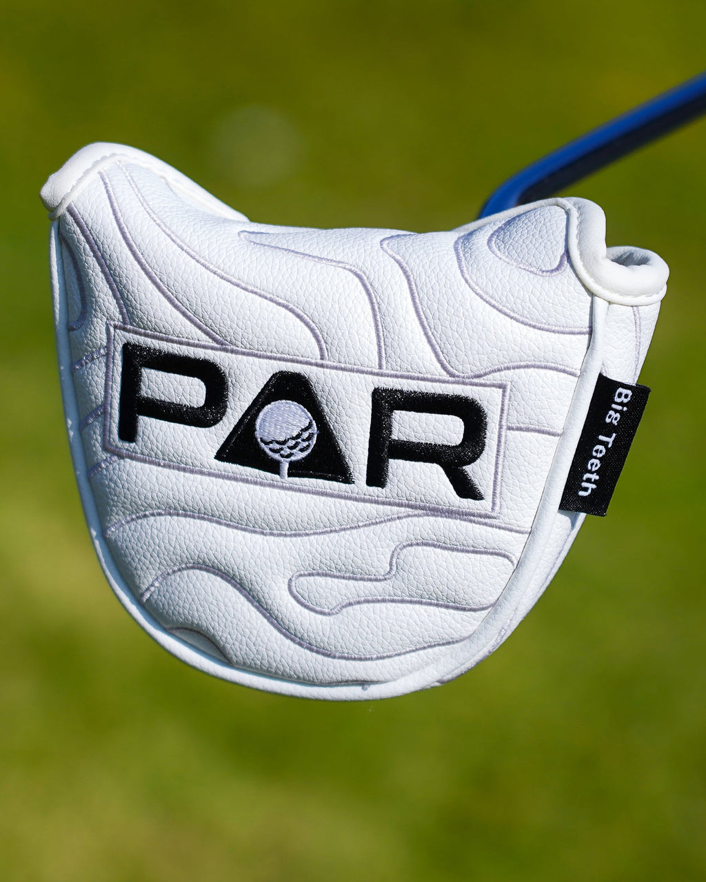 White Map Pattern PAR Patch Golf Headcover Set