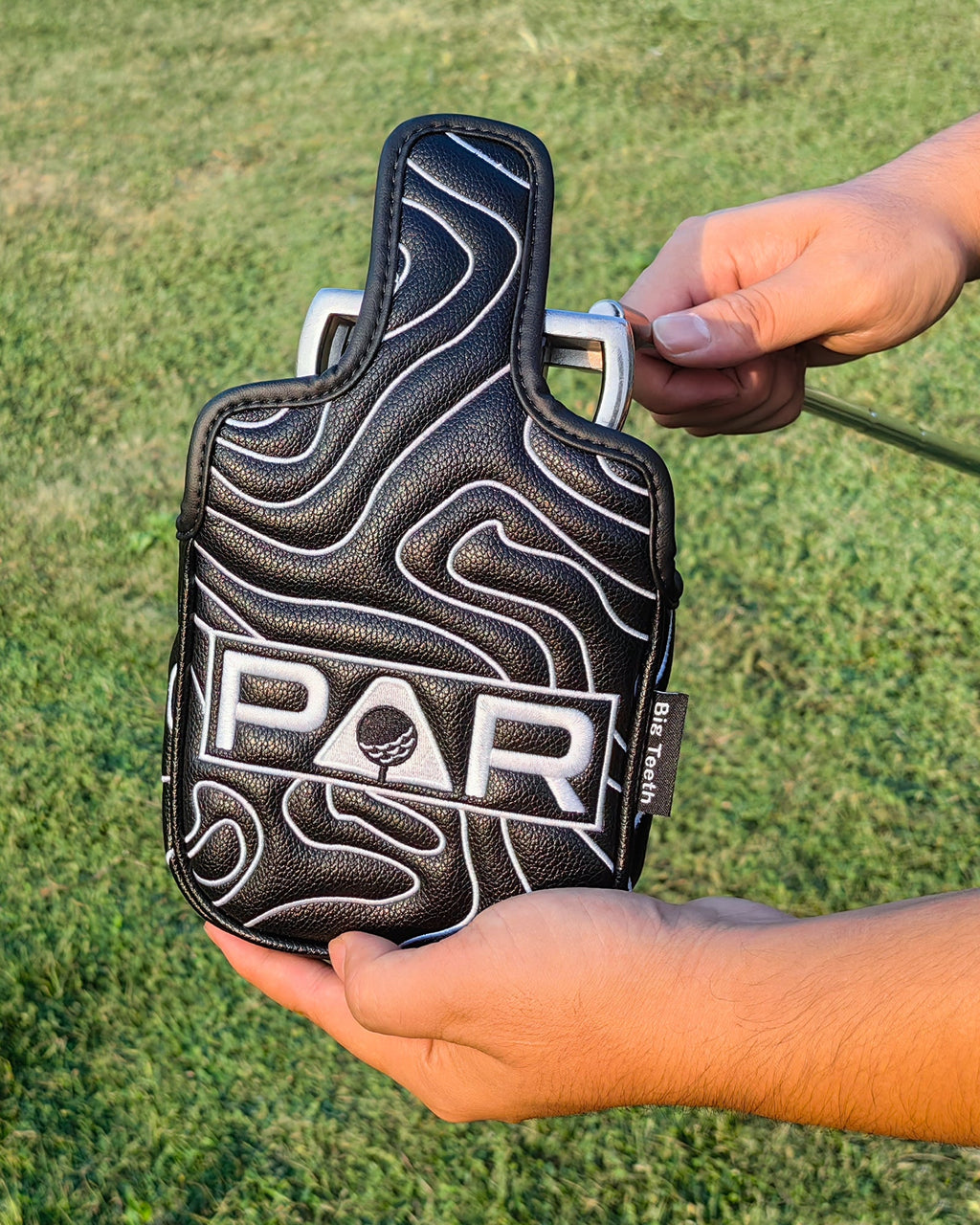 Black Map Pattern PAR Patch Golf Headcover Set