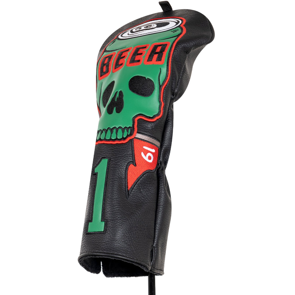 Black Skull Beer Head Cover Set