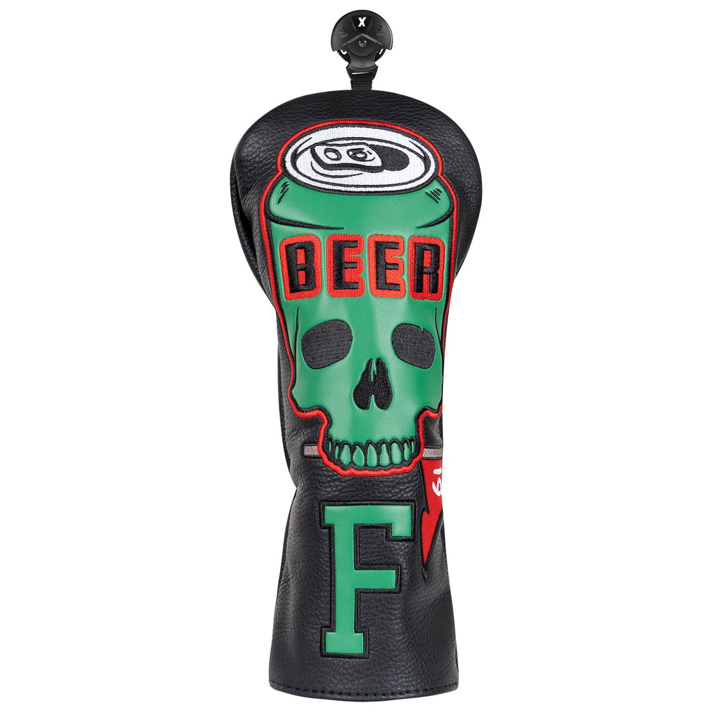 Black Skull Beer Head Cover Set
