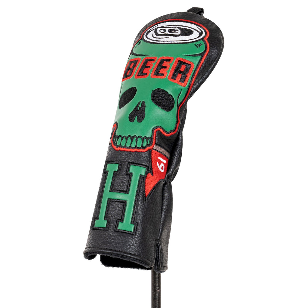 Black Skull Beer Head Cover Set