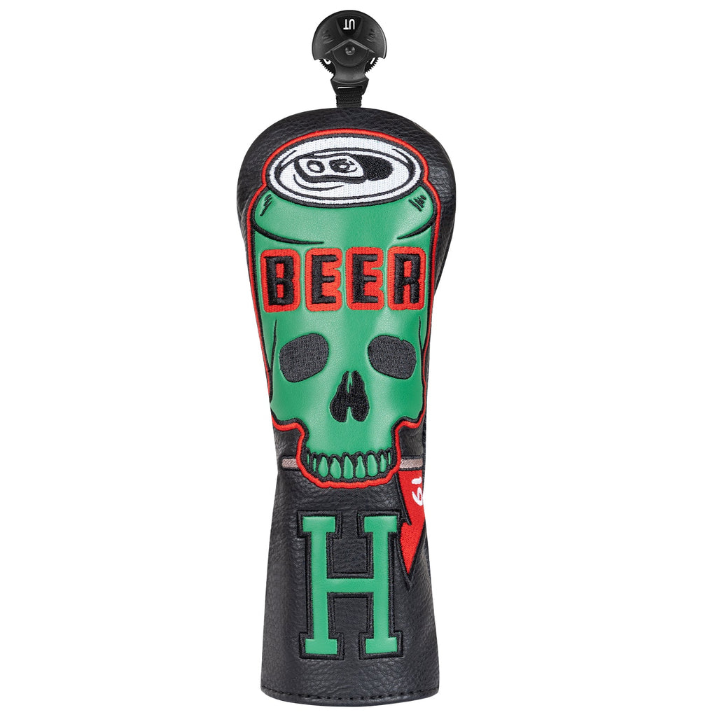 Black Skull Beer Head Cover Set