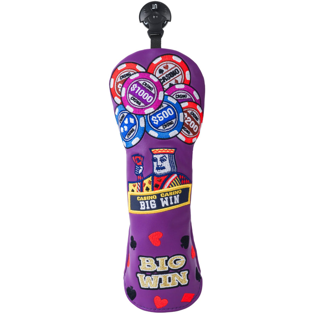 Purple Chips BIGWIN Embroidery Golf Headcover Sets