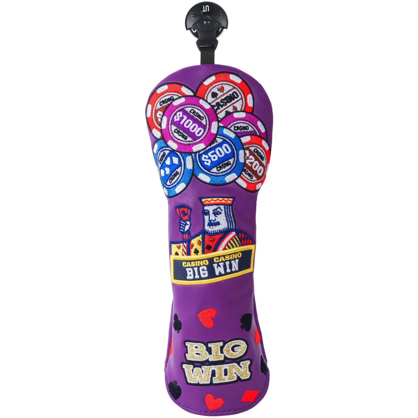 Purple Chips BIGWIN Embroidery Golf Headcover Sets