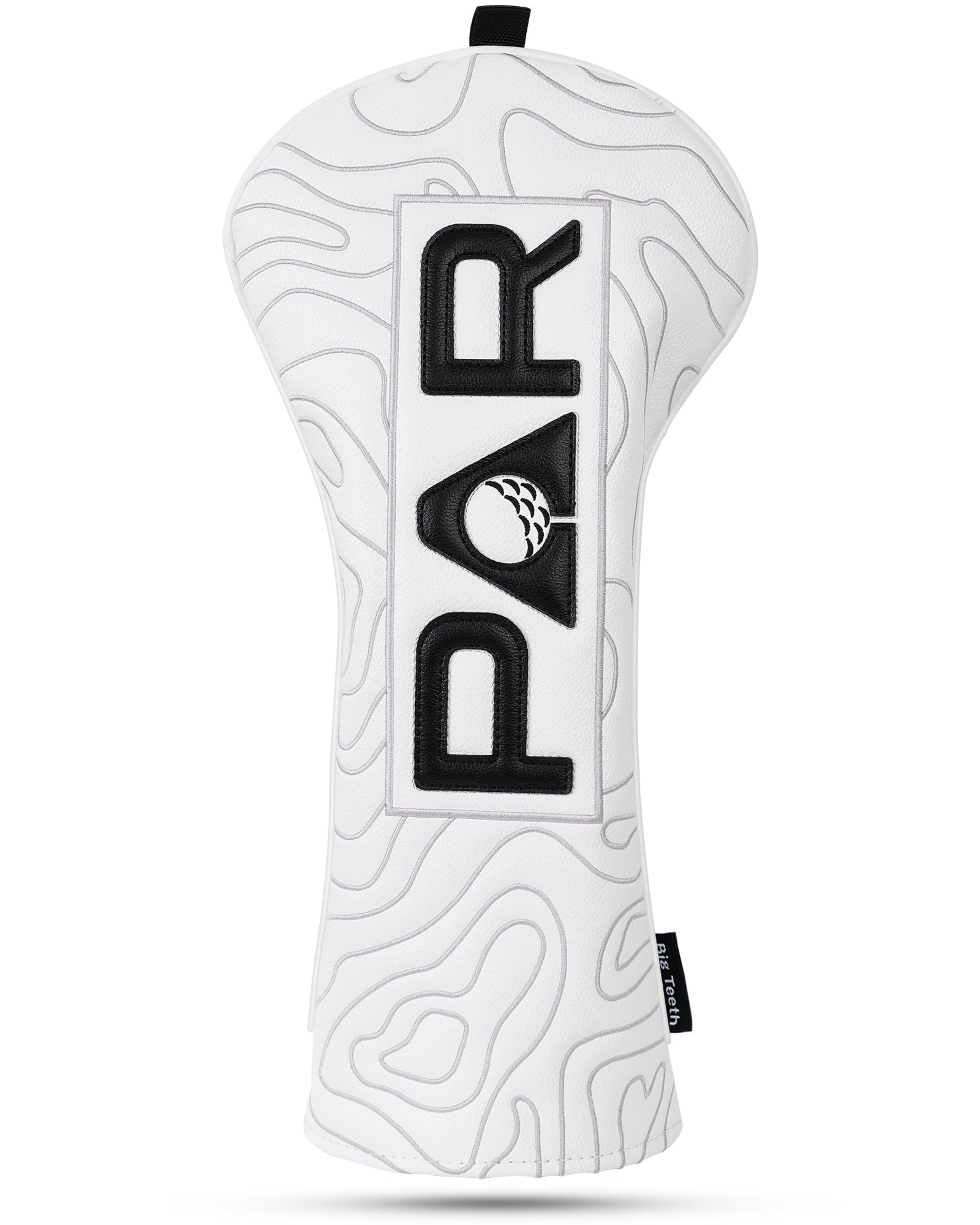 White Map Pattern PAR Patch Golf Headcover Set