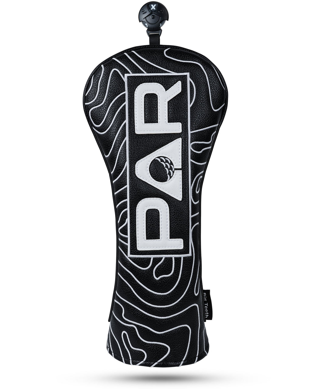 Black Map Pattern PAR Patch Golf Headcover Set
