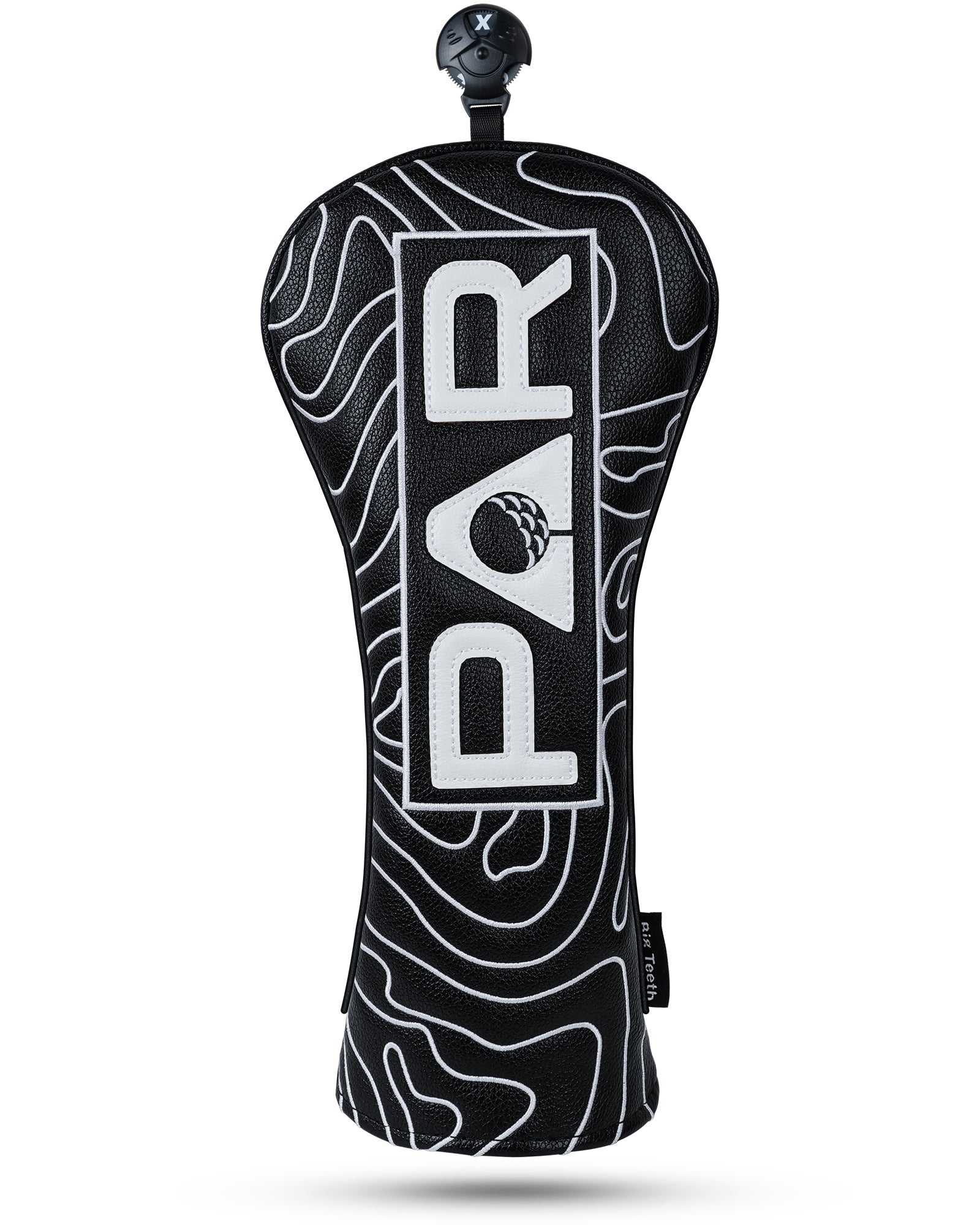 Black Map Pattern PAR Patch Golf Headcover Set