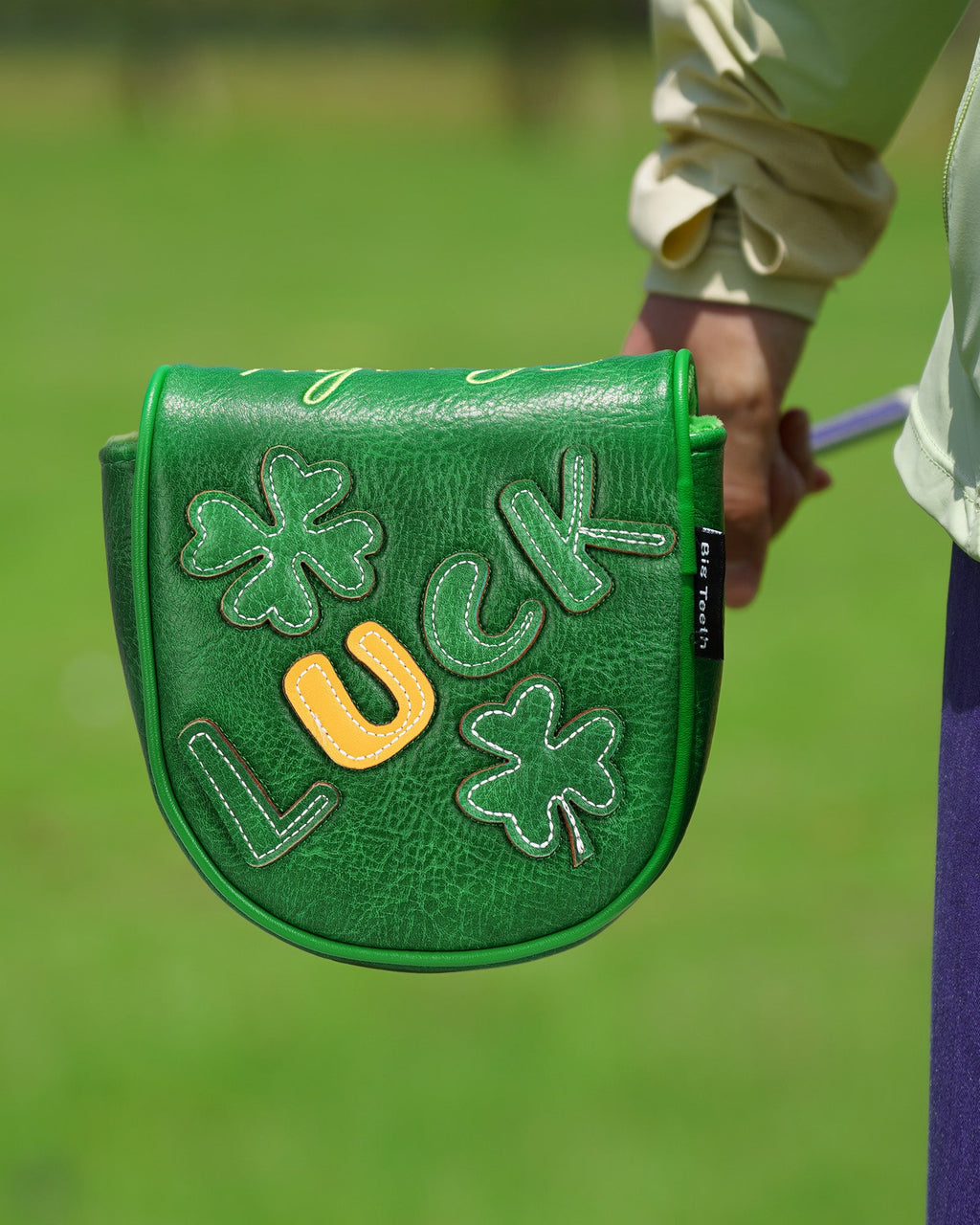 Green Luck Four-Leaf Clover Golf Headcover Sets