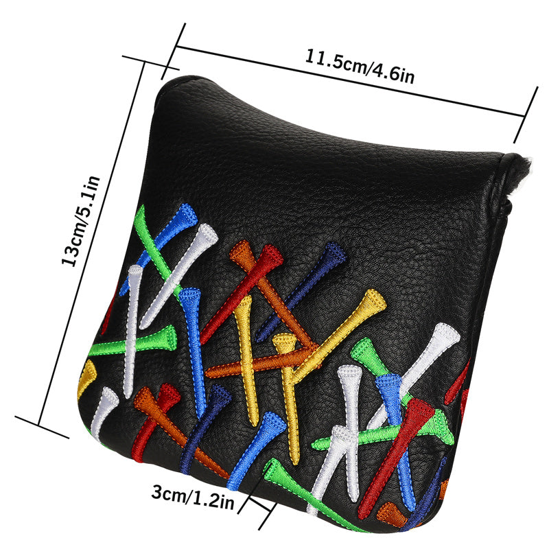 Colorful Golf Tees Golf Large Mallet Putter Head Cover- Craftsman Golf