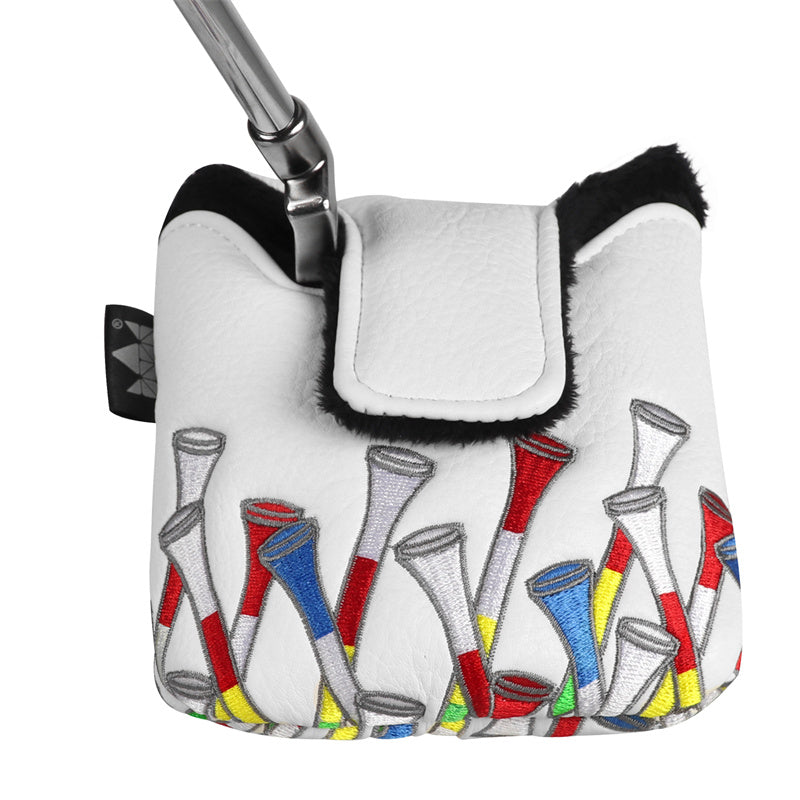 Colorful Golf Tees Golf Large Mallet Putter Head Cover- Craftsman Golf
