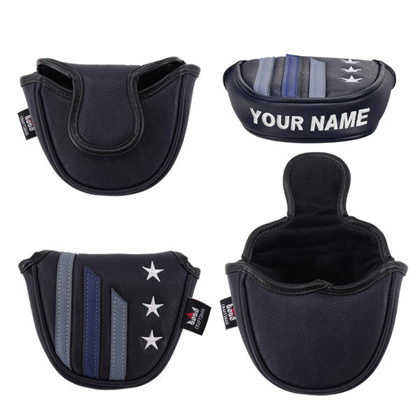 Custom Your Name Stars&Stripes Mallet Putter Headcover