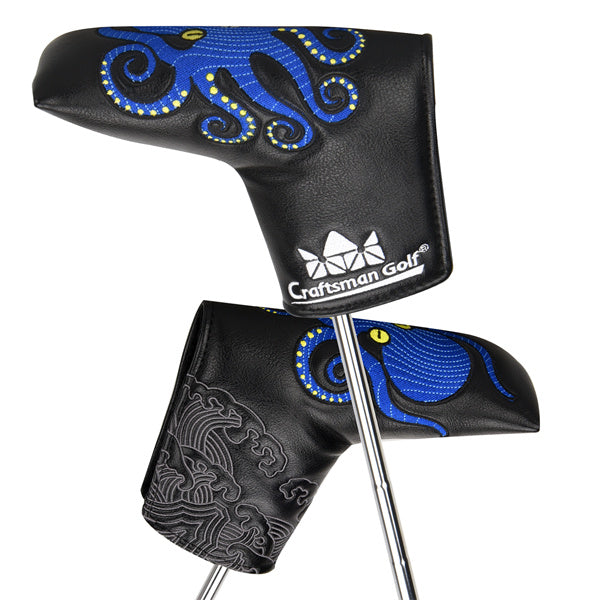 Octopus & Auspicious Cloud Putter Blade Head Cover-Craftsman Golf