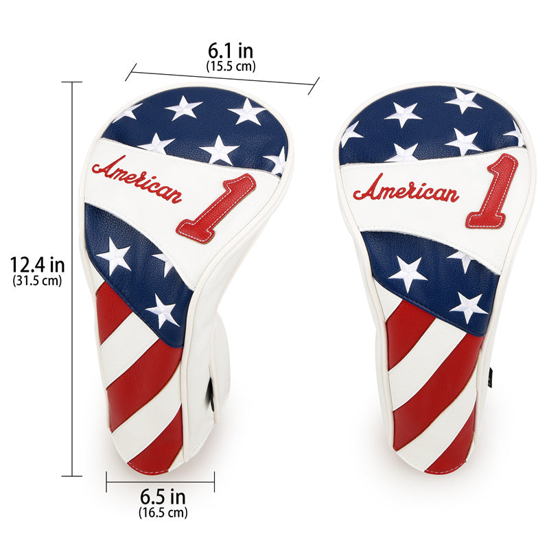 Stars and Stripes USA Golf Wood Head Cover-Craftsman Golf