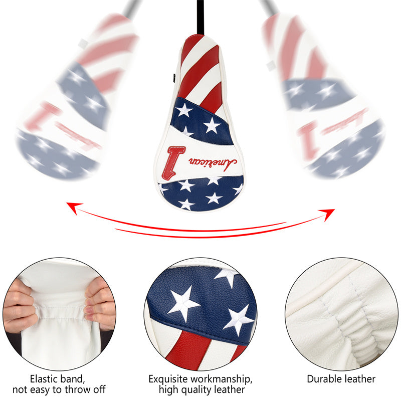 Stars and Stripes USA Golf Wood Head Cover-Craftsman Golf