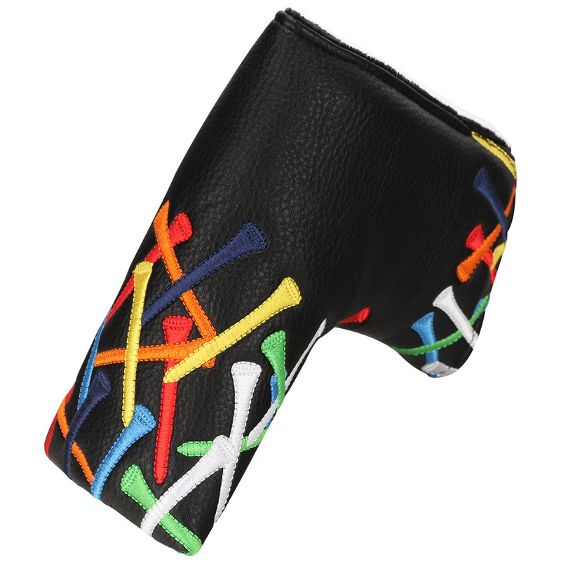 Colorful Golf Tees Golf Putter Blade Head Cover - Craftsman Golf