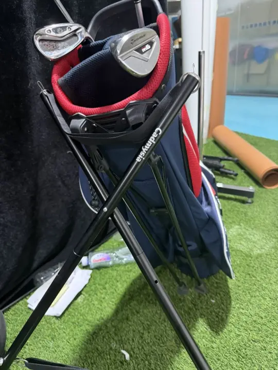 Cadmysia Golf Bag Stand Attachment, Lightweight Updated Attachable Stand for Golf Bag, Portable Golf Bag Accessories Foldable Legs